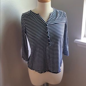 Blue and white shirt